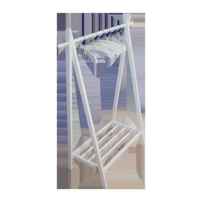 China Can Move Hangers Wholesale High Quality Corner Children's Wooden Single Floor Hangers for sale