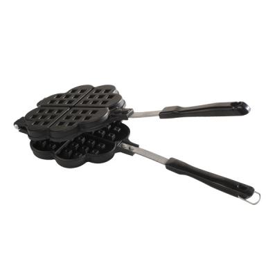 China Adjustable Thermostat Aluminum Alloy Mini Stuffed Waffle Maker Non-Stick Gas for sale