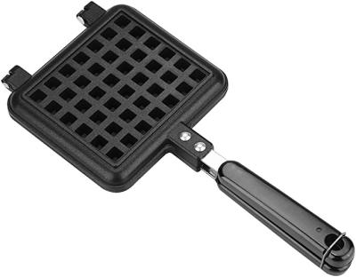 China Adjustable Thermostat Square Waffle Maker Baking Pan Machine Waffle Mold for sale