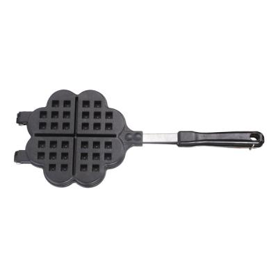 China Professional Adjustable Thermostat Huaheng Flower Shape Gas Waffle Maker for sale