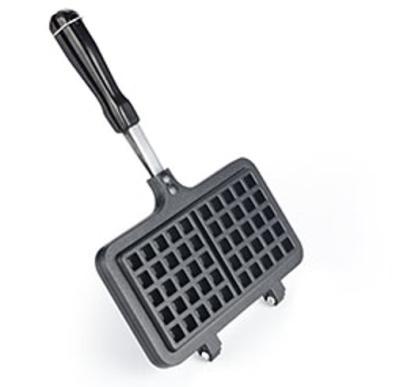 China Kitchen Viable Nonstick Waffle Mold Breakfast Cake Oven Manual Square Gas Waffle Baking Maker for sale