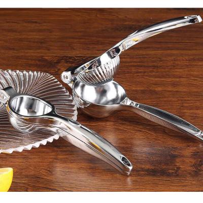 China Viable Manual Citrus Juice Press 2-in-1 Zinc Alloy Lemon Juice Squeezer for sale