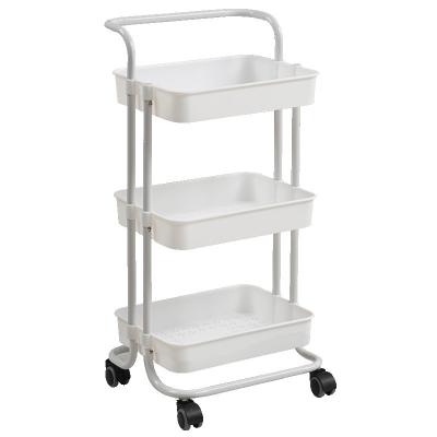 China 3 Tiers Mobile Home Organizer Trolley Racking Storage Tool Kitchen Sustainable Serving Rolling Carts for sale