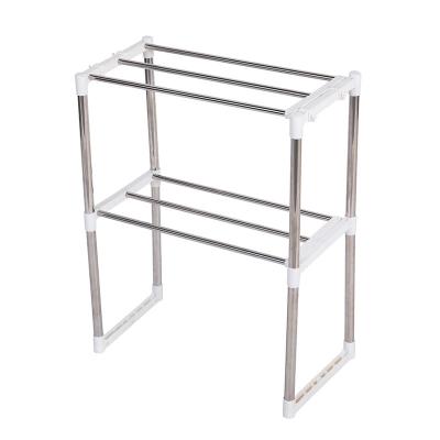 China Multi-Layer Sustainable Retractable Rack Oven Rack Multi-Layer Household Kitchen Microwave Oven Countertop Storage for sale