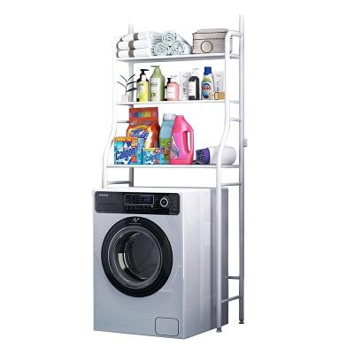 China High quality viable metal multifunctional shelf for storing robe hook washing machine rack for sale