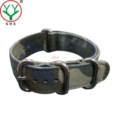 China Lona Zulu Strap da camuflagem, estilo do exército da correia de relógio da lona 20mm à venda