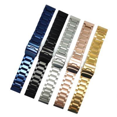 China Brushed Solid 22mm Stainless Steel Watch Band Quick Release for sale