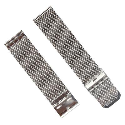 China Lustrou 22mm Mesh Watch Band, correias de relógio metálicas de ROHS SS à venda