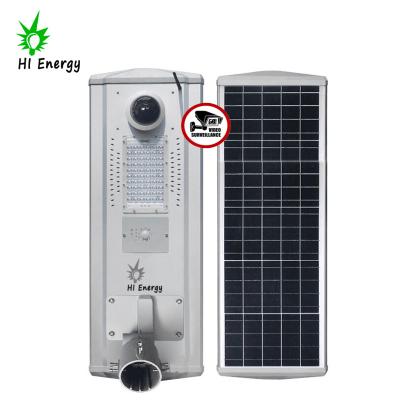 China With Solar WiFi IP Camera 30W 30watt Led Street Light With Security CCTV IP Camera System for sale