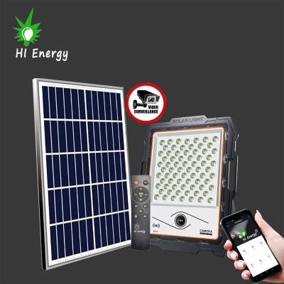 China NIGHT VISION Solar Powered Garden Led Flood Light With Mobile Camera App Control Security CCTV IP Camera 100W 200W 300W 400W MJ-DW902 for sale