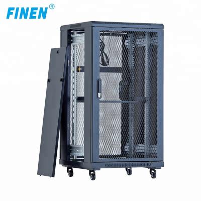 Cina 19 inch server rack 42u network cabinet rack SPCC Cold Rolled Steel Vented Mesh Door in vendita