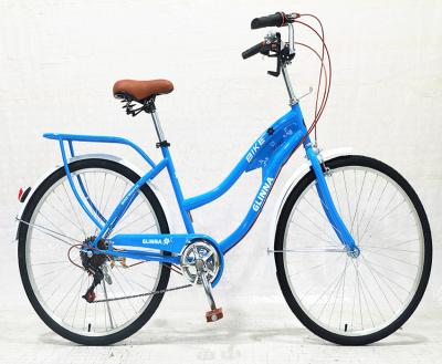 China China Steel Women Bike 26 Ladies Bike High Carbon Steel City Bike Fast Delivery 7Speed ​​City Bike for sale