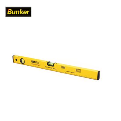 China 91A Magnified Bubbles Type High Accuracy Measuring Tools Handy Yellow Spirit Level With Three Bubbles for sale