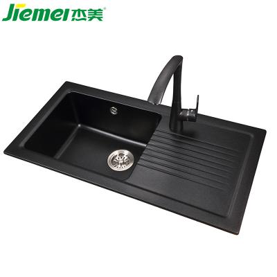 China With Faucet China Factory OEM/ODM Composite Single Bowl Granite Stone Undermount Kitchen Sink for sale