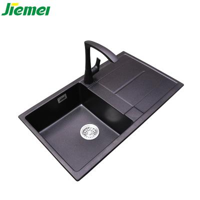 China Modern Granite Double Bowl Apron Stone Sink Handmade Granite Kitchen Farmhouse Sink for sale