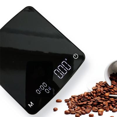 China With Tray Smart Scales Coffee Professional Scale USB-c Digital Timer Espresso Coffee Scale Electronic Kitchen 3kg for sale