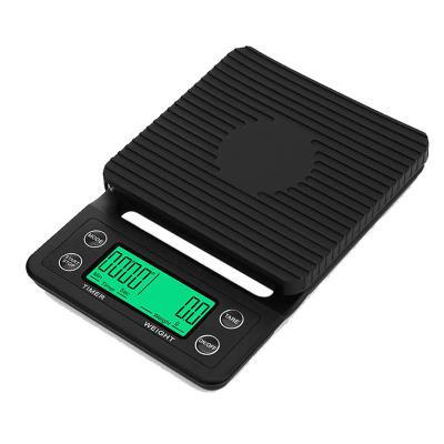 China With Scale Tray 3kg Electronic Kitchen Scale Digital Drip Coffee Scale With Timer Household Food Cooking Tools for sale