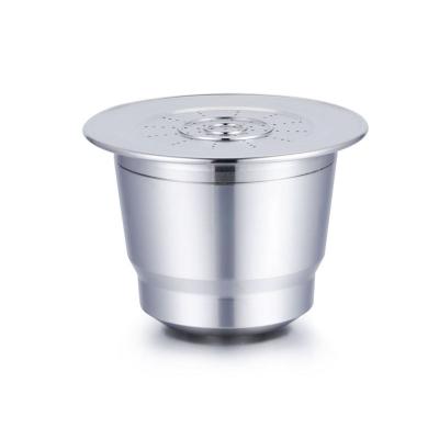 China Sustainable Reusable Stainless Steel Coffee Capsule Set With Tamper For Nespresso Espresso, TSNES-4S for sale