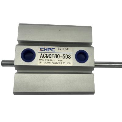 China Hotels Processing According To Drawing ACQ Double Rod Compact Cylinder Double Acting Pneumatic Cylinder zu verkaufen