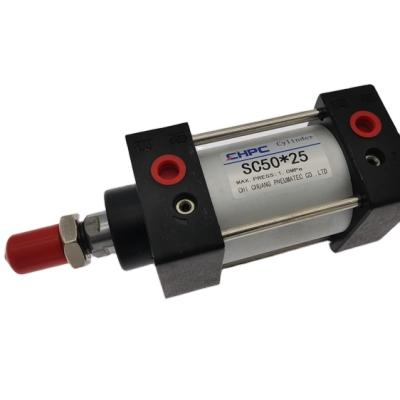 China Factory Supply Good Price Rod Air Cushion Cheap Pneumatic Single Cylinders SC50 zu verkaufen