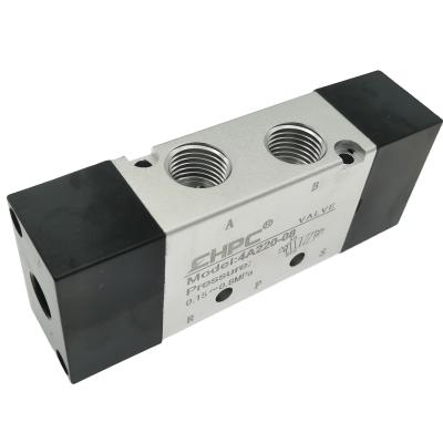 China Hotels wholesale high quality pneumatic 4A220 5/2 way solenoid valve air valve for sale