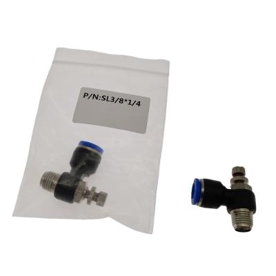 Китай Hotels Push To Connect Pneumatic Tube Air Flow Control Valve Fitting 5/32