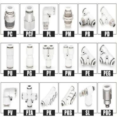 Китай High Quality Hotels Cylinder Accessories Pneumatic Fittings A Contact Tube Air Connector продается