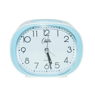 China Gear minimalist desk table promotional alarm bed design gift T135 girls home design mechanism box analog clock for sale