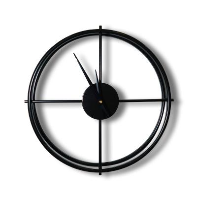 China Antique Style W202 40 Cooper 16 Inch Aluminum Wall Clock Minimalist Mechanic Movement Modern Metal Iron Mechanism for sale