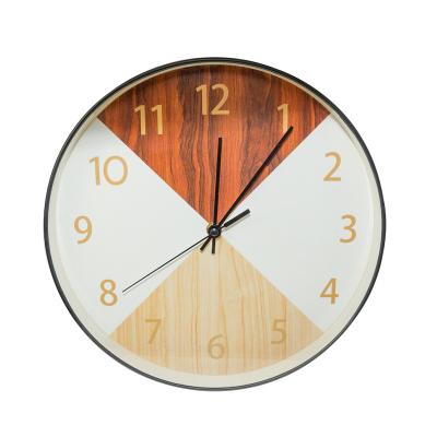 China W108 12 Inch A Quartz Bedroom Creative Plastic Plastic Cheap Classic Mechanism With Hands Modern Style Nordic Wall Clock for sale