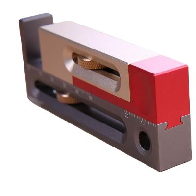 China Easy To Use Woodworking Gap Measuring Slot Regulator Make Mortise And Tenon Mobile Block Length Woodworking Measuring Tools for sale