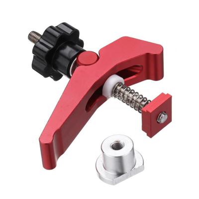 China Easy To Use Universal Tray Miter Track Clamp Blocks T-Track Chute Blocks Screw Clamps Woodworking for sale