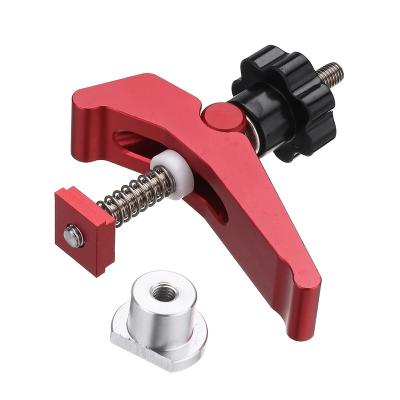 China Hot Selling Red Easy To Use Quick Hold Down Clamp Set For T-Slot T-Track Woodworking for sale