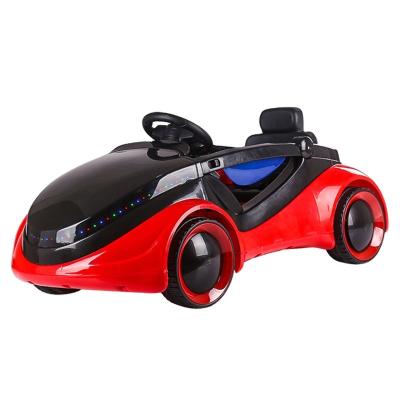 China Batteries Operated Sci-Fi Children's Four-Wheel Baby Electric Car With Remote Control Baby Kids Can Sit In A Toy Stroller for sale