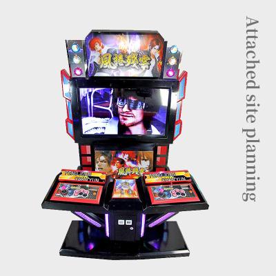 China Metal+Plastic Arcade Machine Games 55 Inch LED Coins Board Joystick Entertainment The King Of Fighters QR Code Indoor Sports for sale