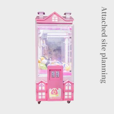 China Custom Factory Business Outlet Vending Machine Recreational Doll Claw Style Cartoon Entertainment Vending Machine Pink for sale