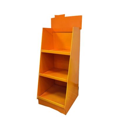 China Custom Recyclable Paper Supermarket Cardboard Retail Store Display Rack for sale