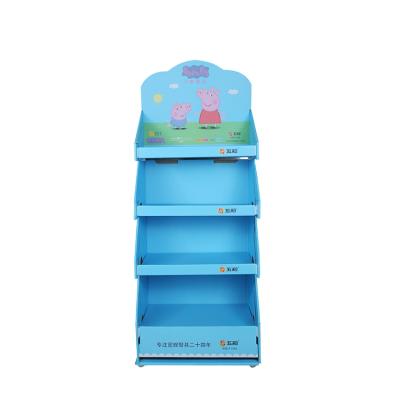 China Recyclable Paper Supermarket Store Rack Retail Paper Display Rack for sale