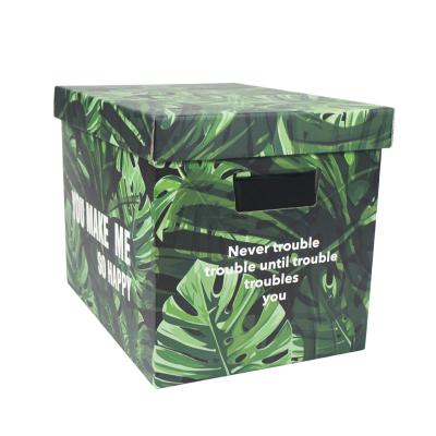 China 2020 Customized Viable Outdoor Nonwoven Folding Mask Storage Food Containers Bin Organizer Bins With Lid Paper Storage Box for sale