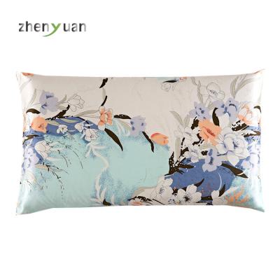 China Luxury Floral Printed Anti-Static Silk Pillowcase Silk Pillow Case Pillow Covers For Hair And Skin for sale