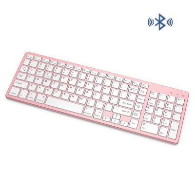 China OEM Wireless Multi-system 102keys BT Ultra-thin Portable Rechargeable Wireless Keyboard For PC Laptop Tablet for sale