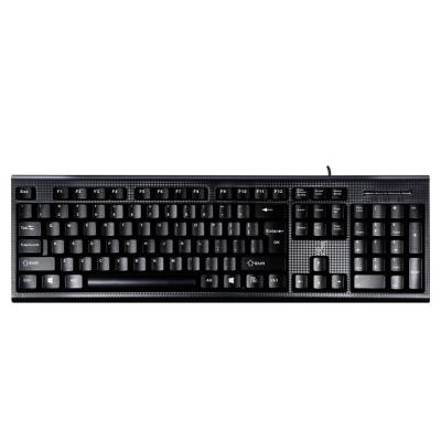 China Anti-drop Low Price USB PS2 Wired Teclado Waterproof Ergonomic PC Wired Keyboard For Laptop for sale