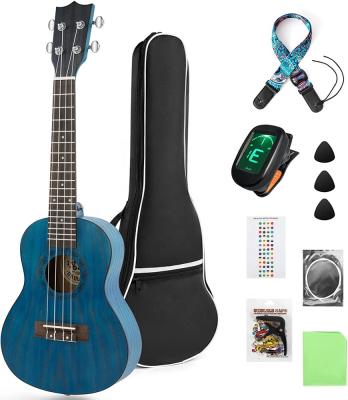 China Painted Ukulele 23 Inch Concert Ukulele For Adult Beginner, Kids Package Hawaii Mini Guitar With Gig Bag String Pick Ukelele Tuner for sale