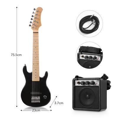 China Exquisite Musical Instrument Mini Amplifier Kit Children Kids Small Size 30 Inch Electric Guitar OEM Huasheng With 5 Watt Music Lovers for sale