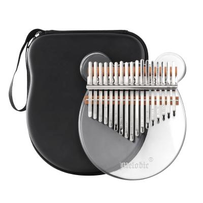 China 17 Finger Piano Kalimba Keys 17 Keys 17 Finger Adult Kids Mbira Instrument Bear Shaped Transparent for sale