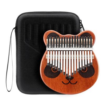 China 17 Keys 17 Thumb Master Piano Kalimba Finger Mbira Adult Children Mahogany Bear Shaped Transparent (PANDA) for sale