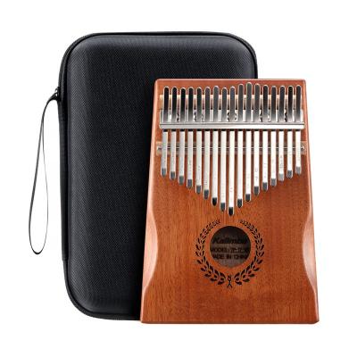 China 17 Key Kalimba Thumb Piano Mbira Finger Kids Adults To Man 17 Key Carburetor Mahogany Steel (NATURAL) Transparent Music Songs for sale