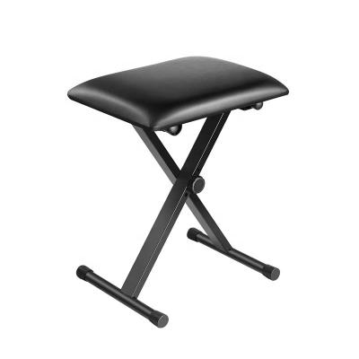 China Popular X Style Adjustable Padded Keyboard Bench Stool Folding Popular Piano Seat Padded Music Accessory Home-studio 1PC/CTN OEM/ODM for sale