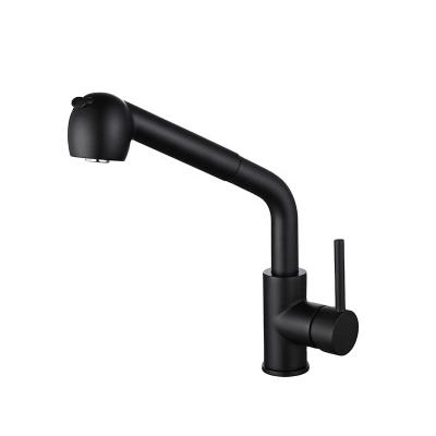 China New Design 304 Sense Black Kitchen Faucets Stainless Steel Pull Out Faucet For Kitchen Sink Kitchen Faucets Tap for sale