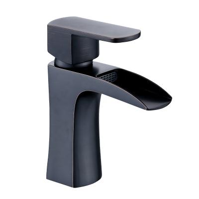 China Modern Brass Basin Faucets Business Classic Black Basin Mixer Taps Filter Separanted Filter Bathroom Basin Mixer Taps for sale